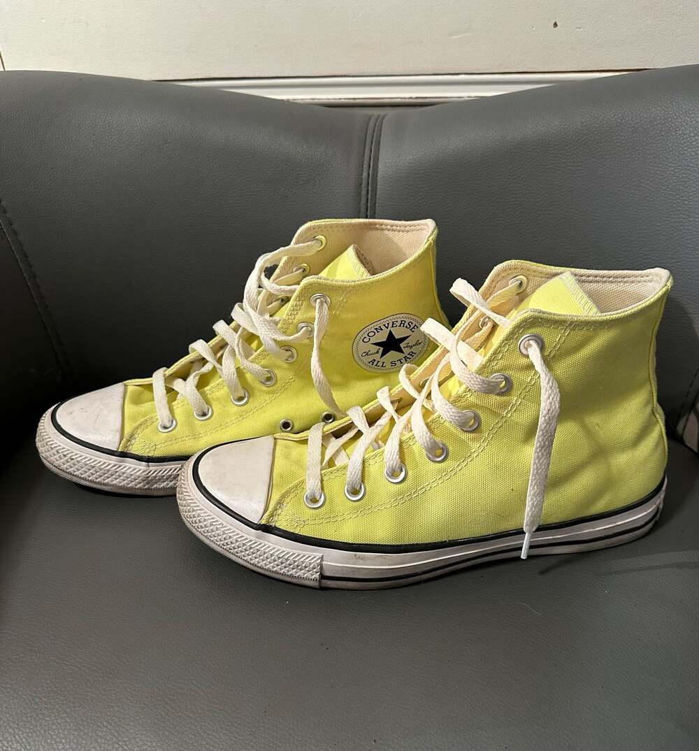 Converse Chuck Taylor All Star High Top Zitron Yellow Sneakers Men’s 6 Women’s 8